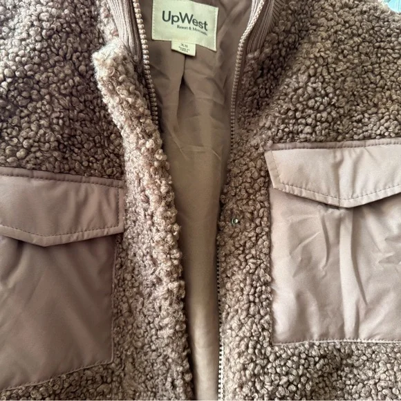 UpWest Mauve Teddy Jacket with Pockets - Picture 5 of 8
